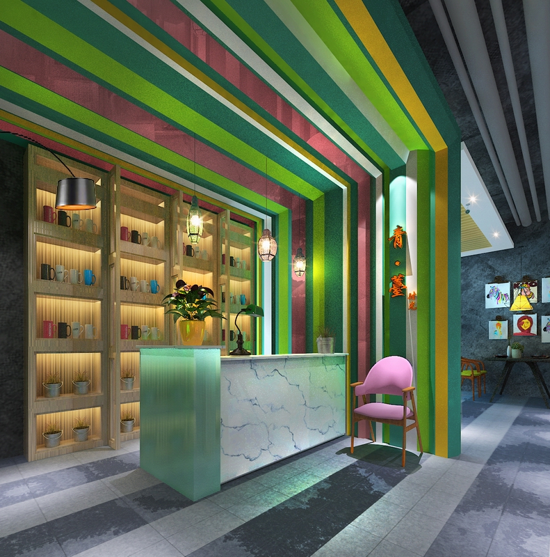 淮南青苔港式餐厅吧台