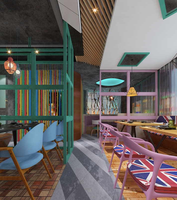 淮南青苔港式餐厅过道