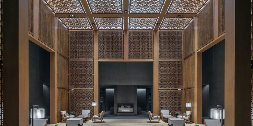 中国上海的养云安缦度假村