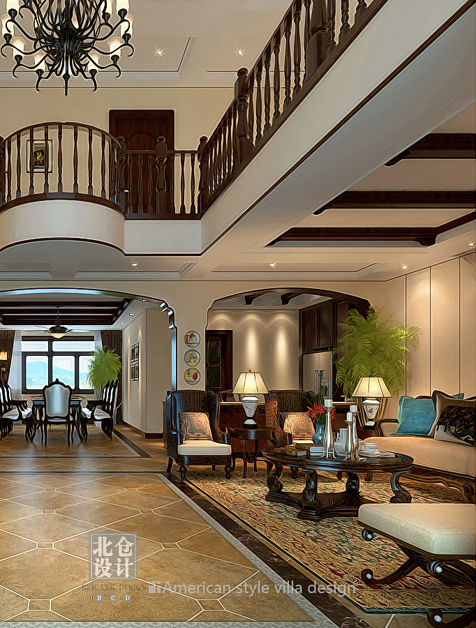 淮河新城2期洋房挑空客厅沙发区