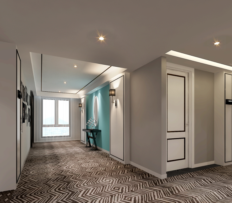 喆啡轻雅酒店过道