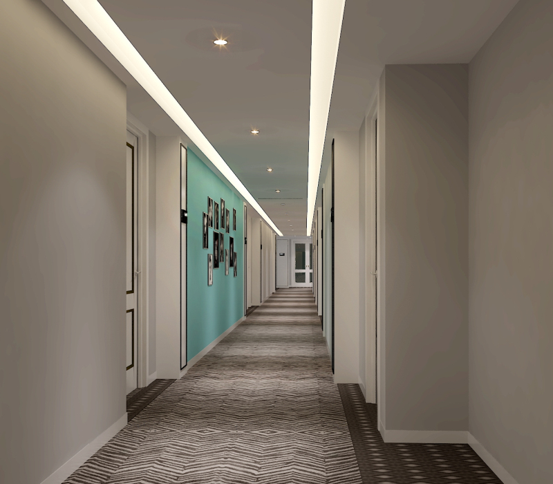 喆啡轻雅酒店走道