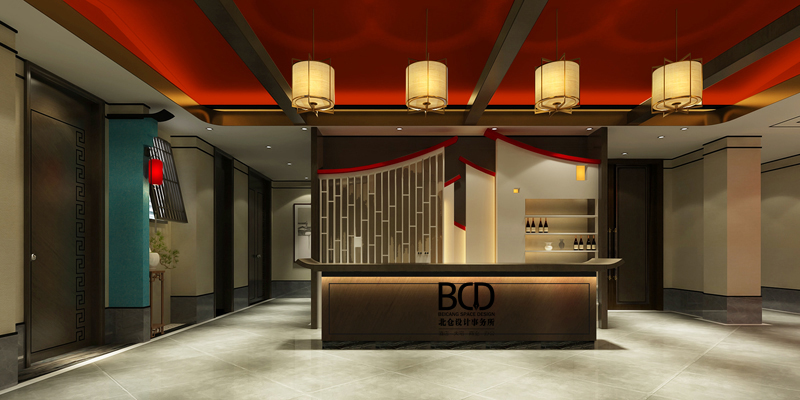 相府小鲜·独一味二层服务台设计