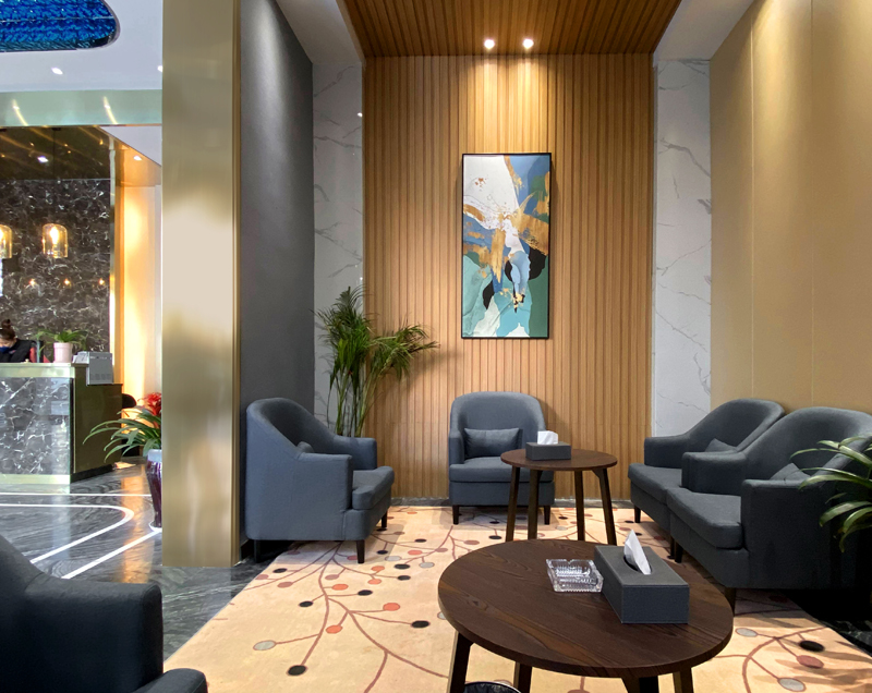 江景精选酒店接待区实景