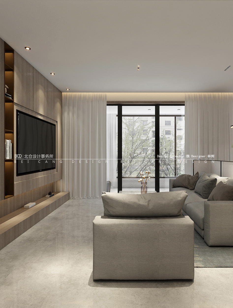 网云小镇现代风格客厅效果图 网云小镇现代风格客厅效果图