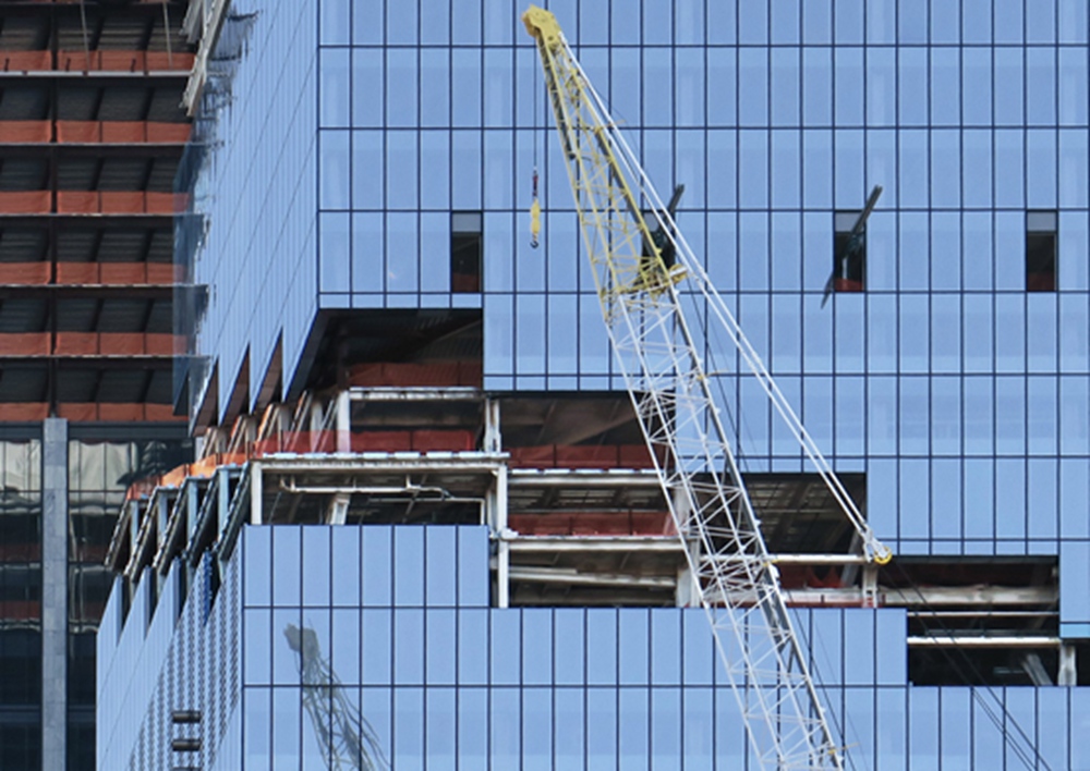 螺旋大楼施工现场 螺旋大楼施工现场