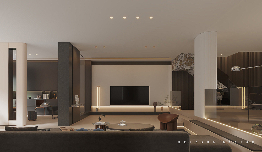 滟澜山别墅电视墙设计 滟澜山别墅电视墙设计