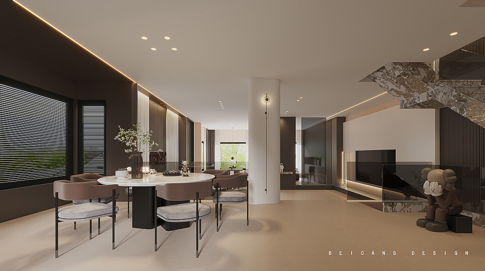 滟澜山别墅客餐厅设计 滟澜山别墅客餐厅设计