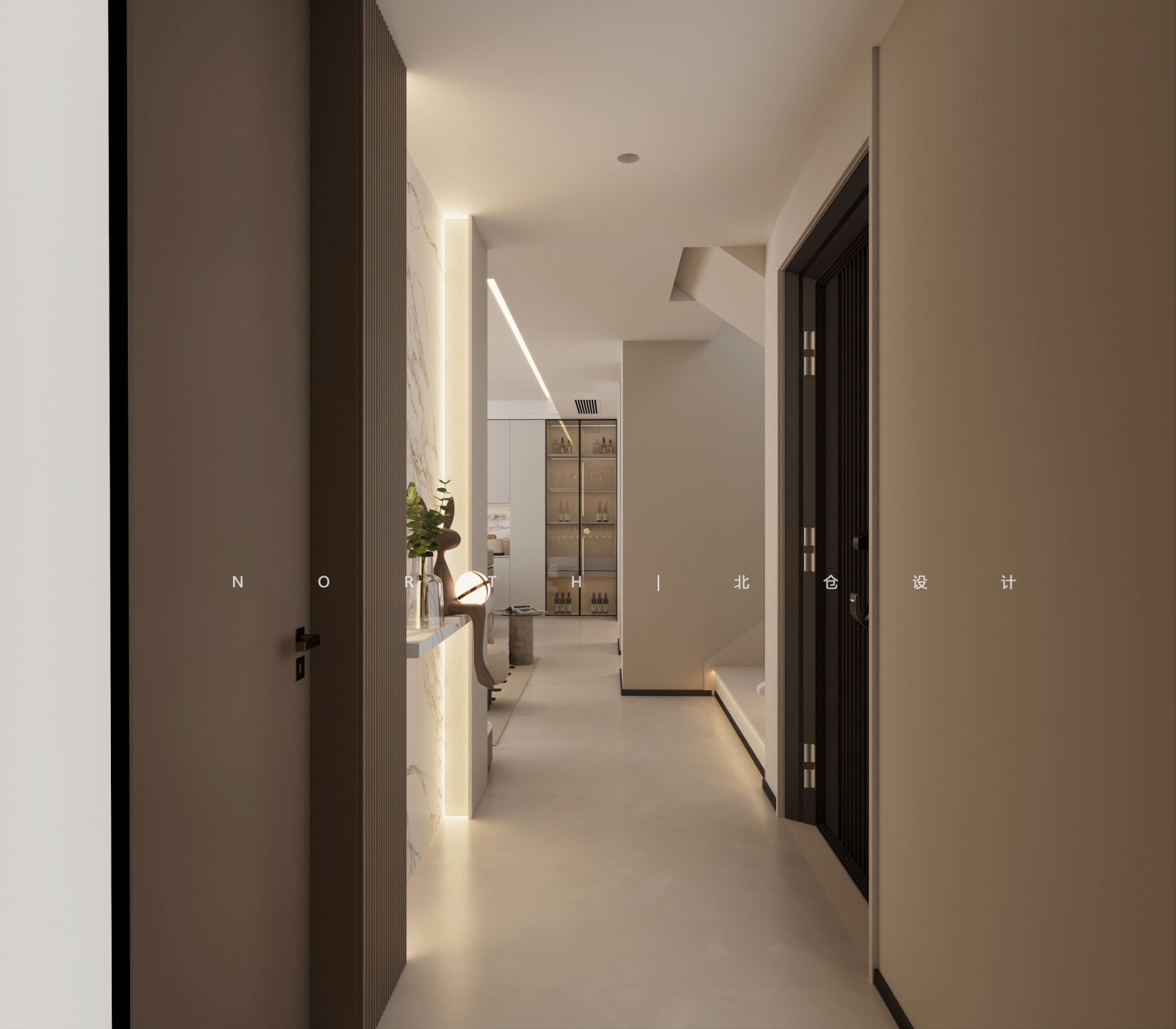 山水墅入户玄关设计