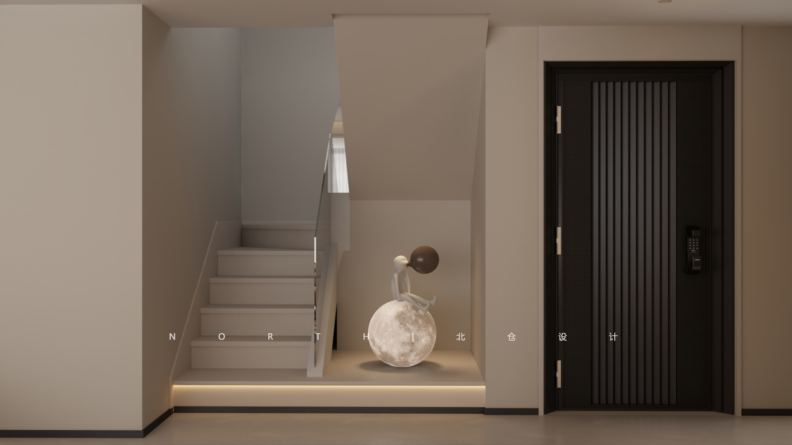 山水墅楼梯设计施工