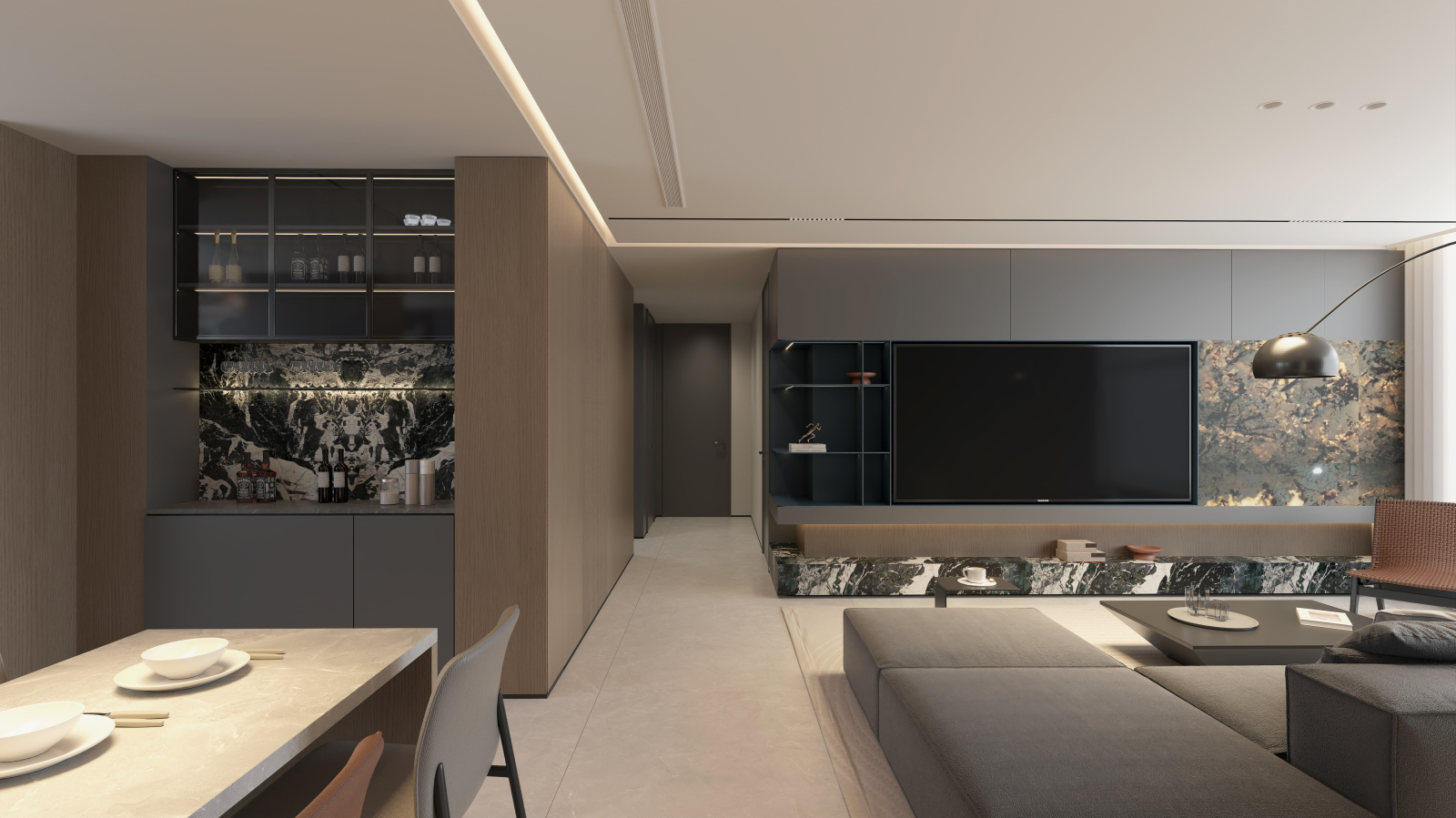 山水墅意式客厅